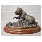 Bronze Grizzly Bear Sculpture by Terrell O'Brien