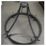 Huge Custom Made Iron Framed Chandelier