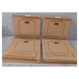 (4) Black Rechargeable Bathroom Scales Sealed