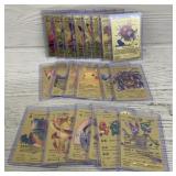 (25) Gold Plated Pokï¿½mon Cards