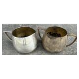 (2) Vintage Quadruple Plate Silver-Plated Cups
