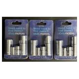 (3) eBay Motors 10mm Socket Sets