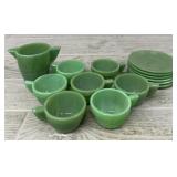 14-Piece Jadeite Mini Tea Set