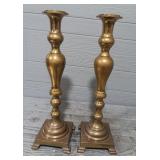 (2) Brass Candle Sticks