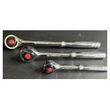 3-piece Husky Swivel Head Ratchet Set