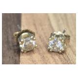 14K Gold Diamond Earrings