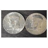 (2) 1972 Kennedy Half Dollars: 40% Silver #1