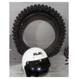 Motorcycle Helmet & Tire