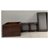 (3) Wooden Floating Shelves W/Box