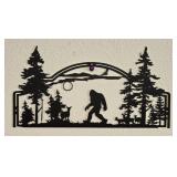 Metal Cutout Bigfoot Sign