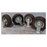 (4) Large Casters