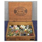Cigar Box w/ Assorted Old Beads #2
