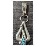 Sterling Silver & Turquoise Pendant