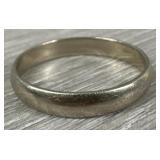 14K White Gold Band
