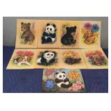 (9) Various K. Chin 1920-1995 Artwork Pieces