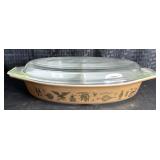 Vintage Lidded Pyrex 'Early Americanï¿½ Pattern