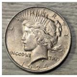 1924-P Peace Dollar: XF