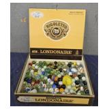 Cigar Box w/ Assorted Old Beads
