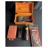 Variety of Bits in Orange Box