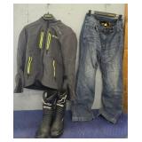 Motorcycle Klim Jeans, Jacket & Boots