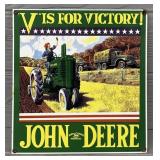 1995 Porcelain Coated John Deere Sign