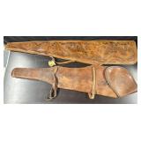(2) Leather Rifle Scabbards