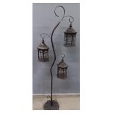Old Candle Lanterns & Stand