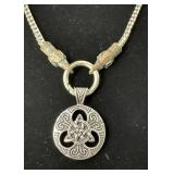 Viking Triquetra Knot Stainless Steel Necklace
