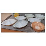 Variety of Vintage Pyrex & Fire King Dishes