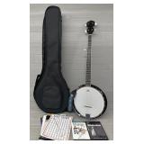R.W. Jameson Remo Banjo w/ Case, Books, & More