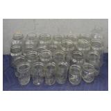 Assortment of Various Canning Jars
