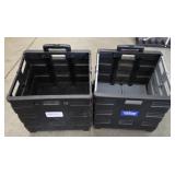 (2) Office Depot Fold Up Crate Dollies