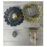 (2) Beautiful Spinning 3D Wind Chimes