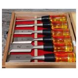 Alltrade 6 PC Wood Chisel Set w/Case
