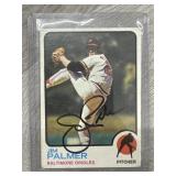 Vintage 1973 Topps Jim Palmer Autographed Card