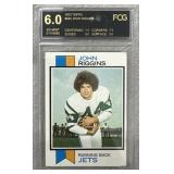 1973 Topps John Riggins Graded 6 Card