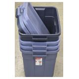 (4) 18gal Rubbermaid Totes #2