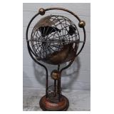Vintage Celestial Metal Armillary Globe