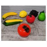 Variety of Vintage Hand Blown Glass Fruit