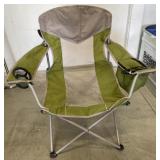 Green Ozark Trail Folding Chair w/ Small Cooler