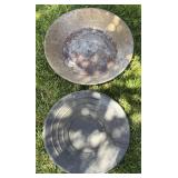 (2)Antique & Modern Gold Pans