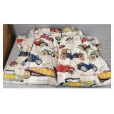 (2) Panels of Curtains w/ Antique Cars