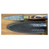 Damascus Hunting Dagger with Sheath
