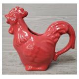 Red Rooster Creamer Pitcher