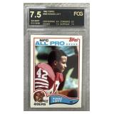 1982 Topps Ronnie Lott Graded 7.5 Card