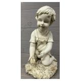 14' Garden Statue/Yard Art -Child Playing in Water