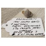 14k Solid Gold & Natural Real Diamonds Ring