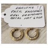 Pair of Real Diamonds Earrings