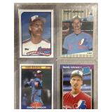 (4) Mint 1989 Randy Johnson Rookie Cards