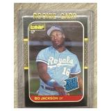 Rare 1987 Leaf. Bo Jackson Rookie Card